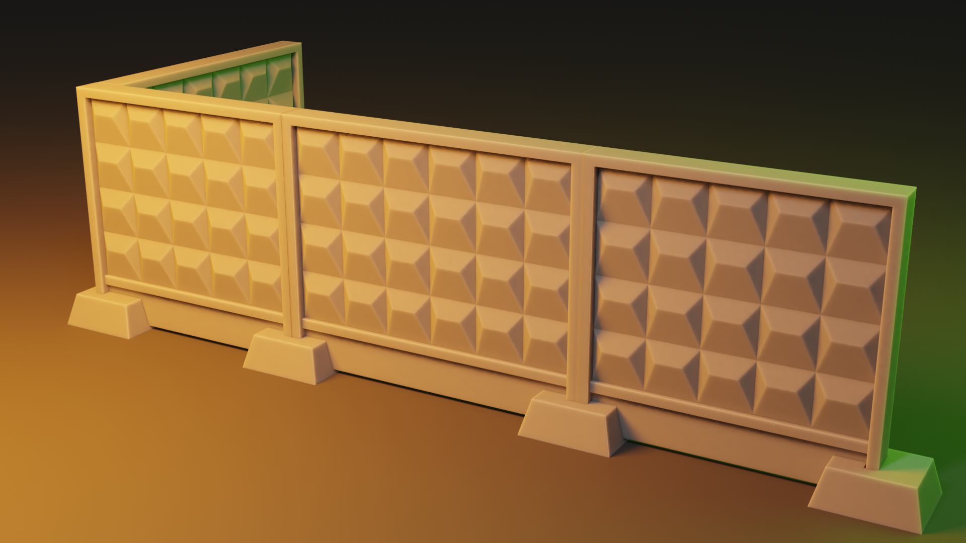 Russian Concrete Wall Modular Style 1